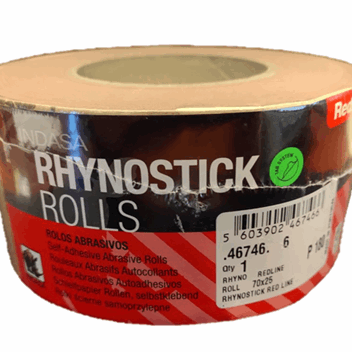 Rhynstick Red Line Roll 70mm x 25M P120