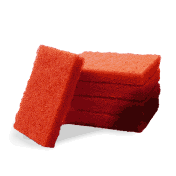Pad Red 100x150mm scrubby