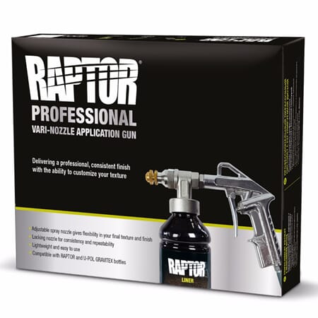 Raptor Bedlinger VARI Påførings pistol JUSTERBAR DYSE