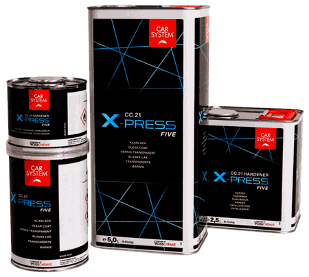 CC.21 X-press FIVE 2K Klarlakk A+B 1,5L