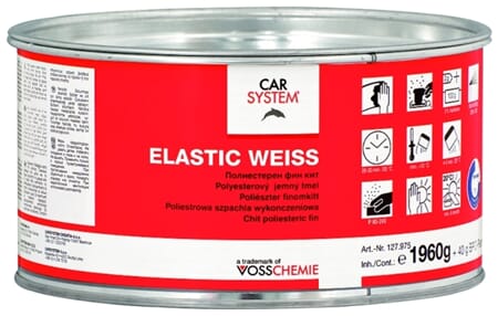 Elastic Finsparkel Hvit M/Herder 2Kg