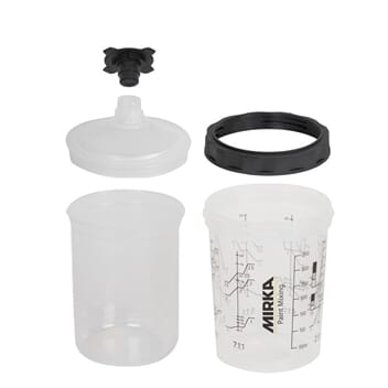 Paint Cup System 400ml, Filter Lid 125µm, 50/Pack