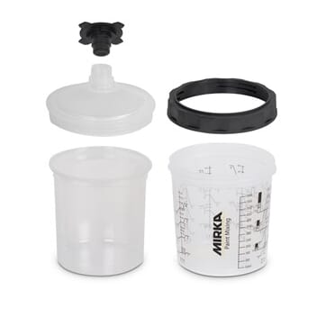 Paint Cup System 650ml, Filter Lid 125µm, 50/Pack