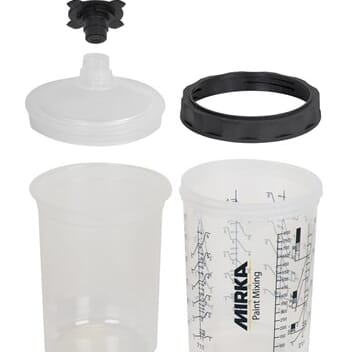 Paint Cup System 850ml, Filter Lid 125µm, 50/Pack