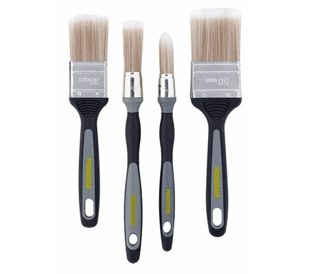 Penselsett a 4 stk Softgrip