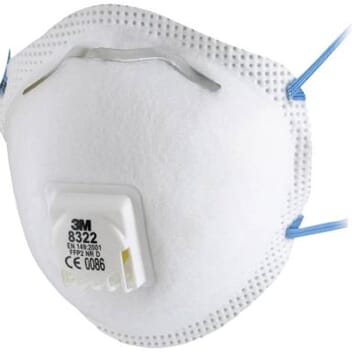 Støvmaske 3M 8322 med ventil FFP2V