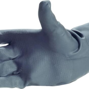 Neoprene Industri Sort Tykk Xxl