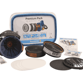 Sundstrøm Halvmaske Premium løsmiddel A1og støv p3   M/L